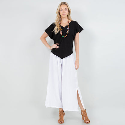 Emma 100% Gorgeous Flow! Cotton Gauze Pants in 0 (XS/S) view 3 (bottom)