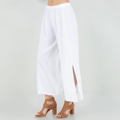 Emma 100% Gorgeous Flow! Cotton Gauze Pants in 0 (XS/S) view 5 (bottom)
