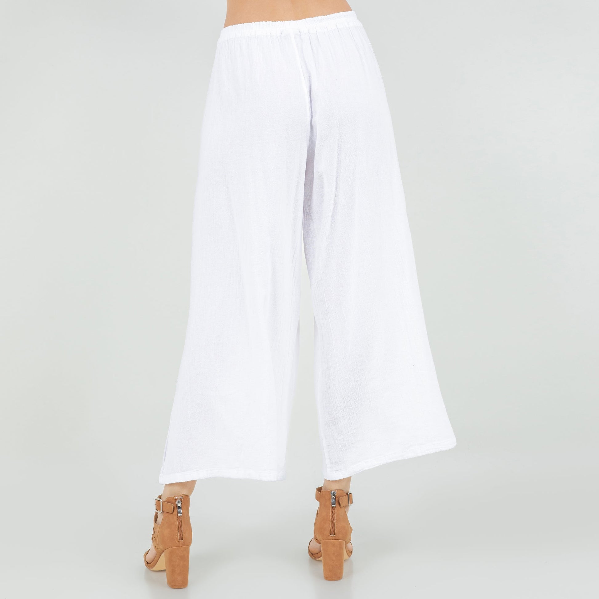 Emma 100% Gorgeous Flow! Cotton Gauze Pants in 0 (XS/S) view 7 (bottom)