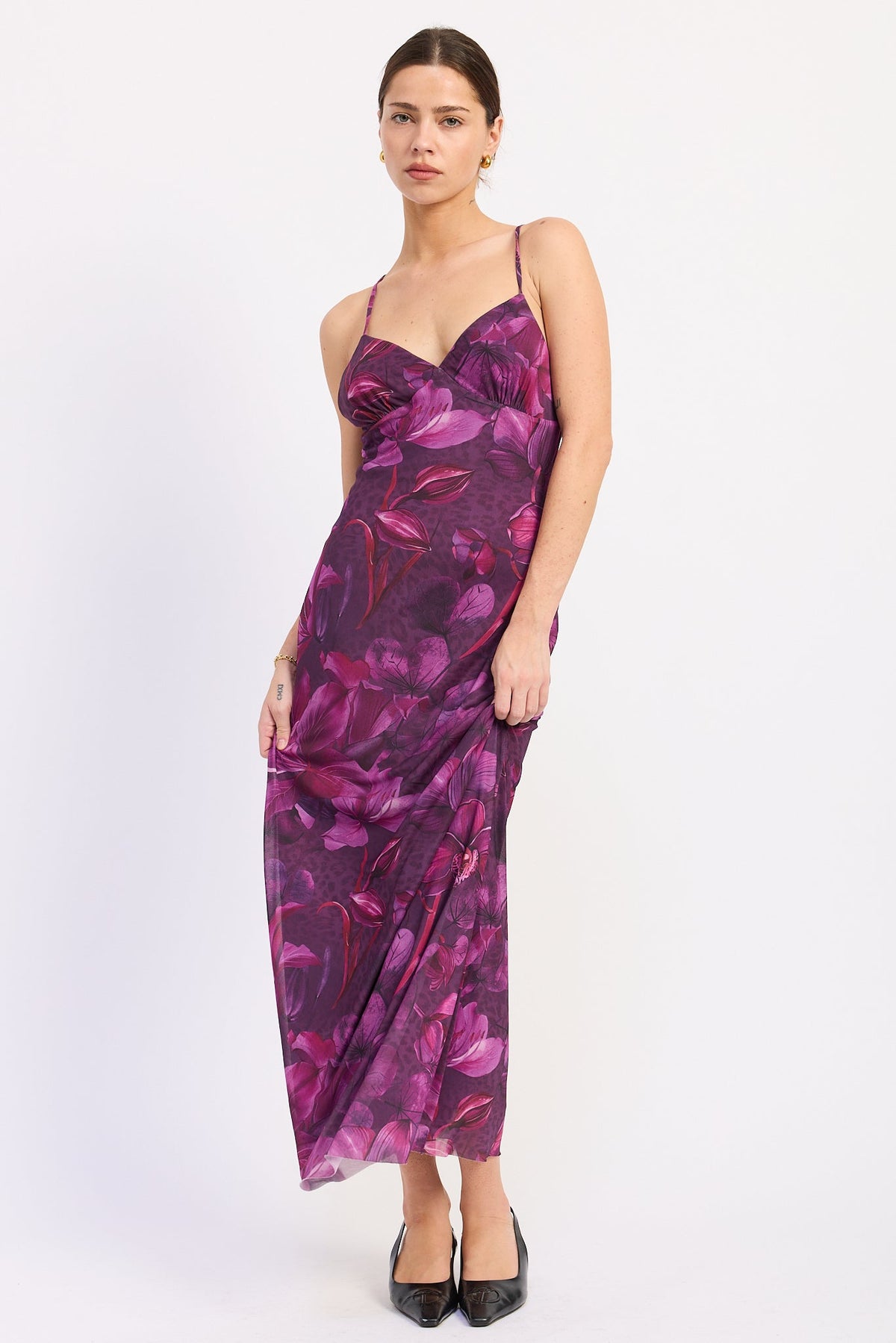 Emory Park Adelisa Maxi Dress in Purple Floral - Adeliza Maxi Dress
