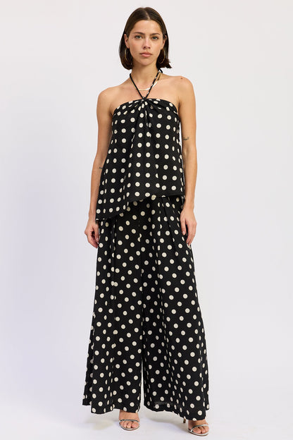 Emory Park Alice Wide Leg Pants in Black Polka Dot view 4 - Alice Olivia Wide Pants (bottom)