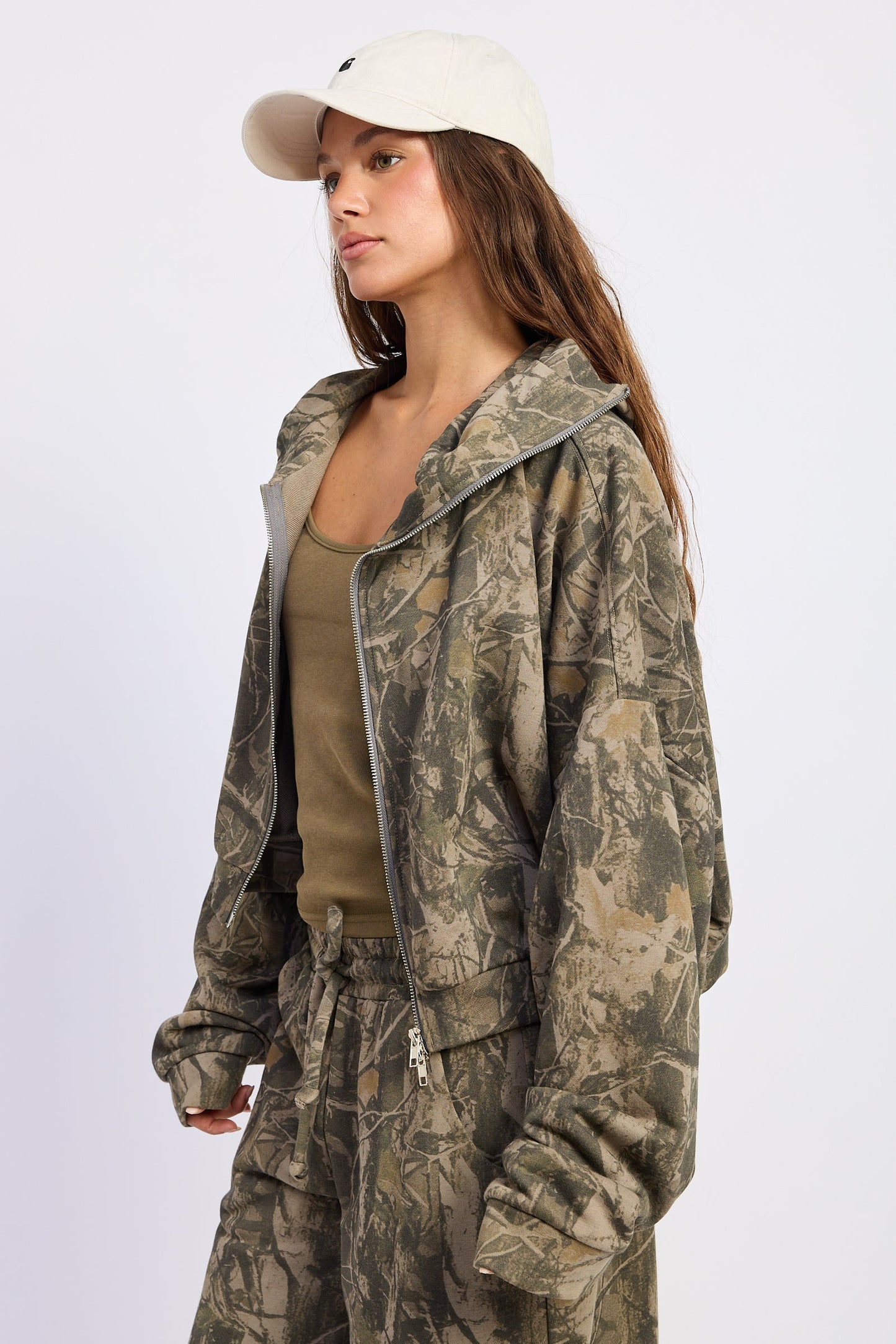 Emory Park Alina Jacket in Olive view 2 - Alina Spray Jacket (layer)