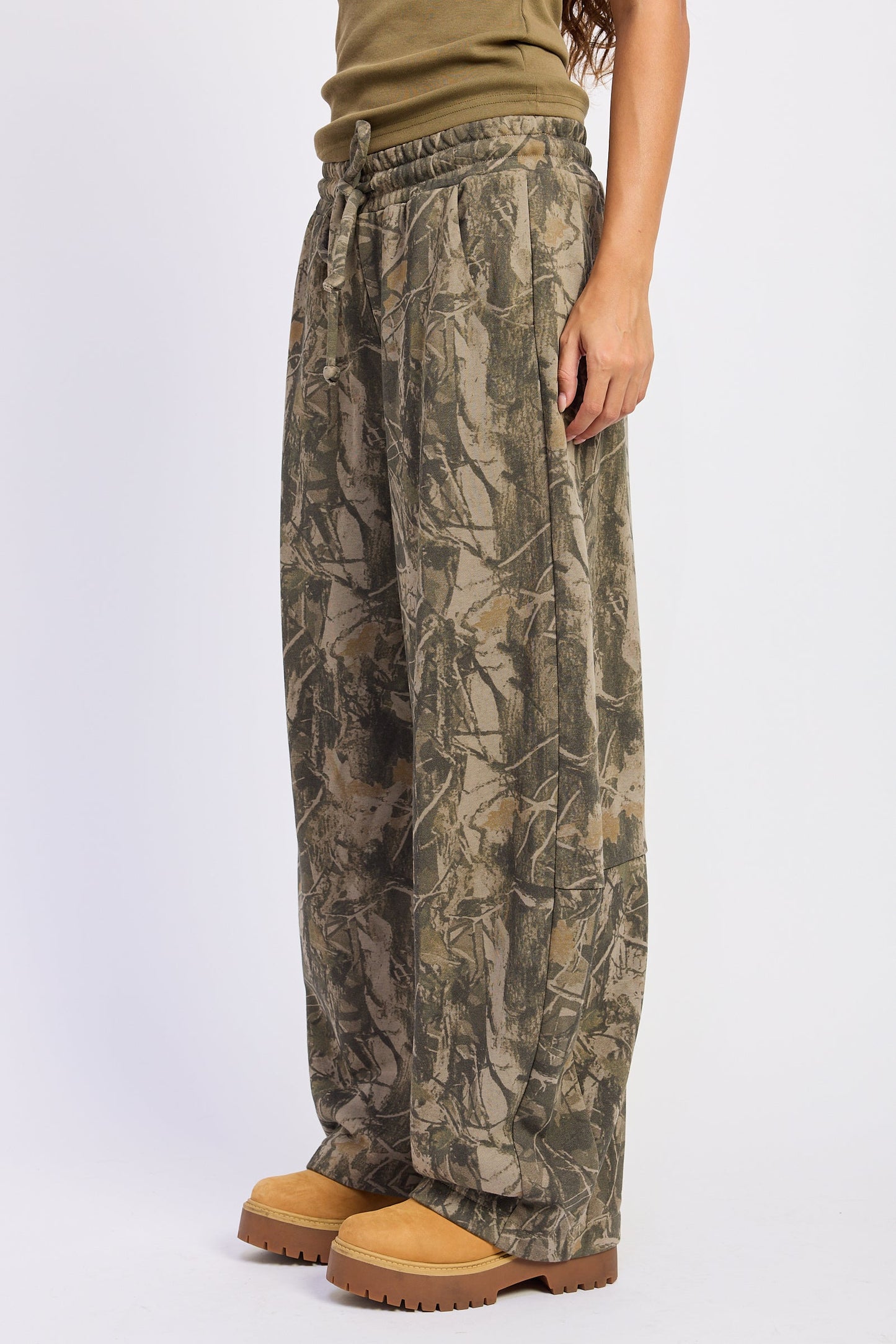 Emory Park Alina Pants in Olive view 3 - Alina Pantseyeva (bottom)