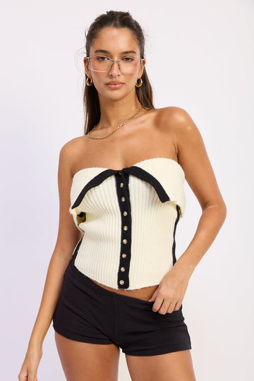 Emory Park Alyssa Tube Top in Ivory