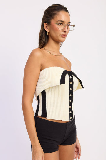 Emory Park Alyssa Tube Top in Ivory view 2