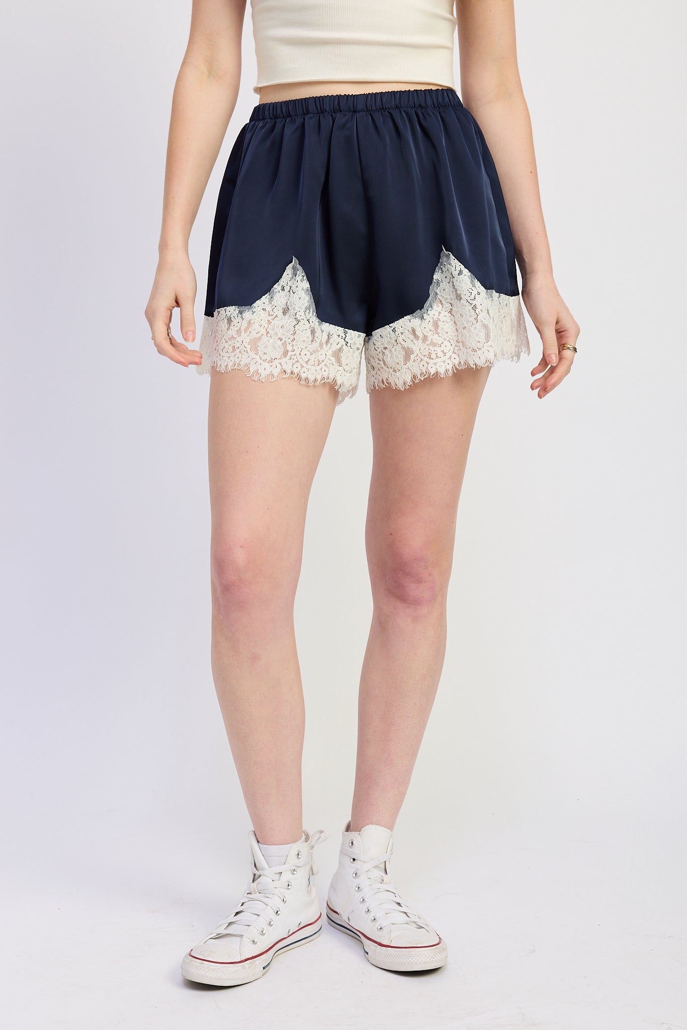 Emory Park Ana Satin Shorts view 4 (bottom)