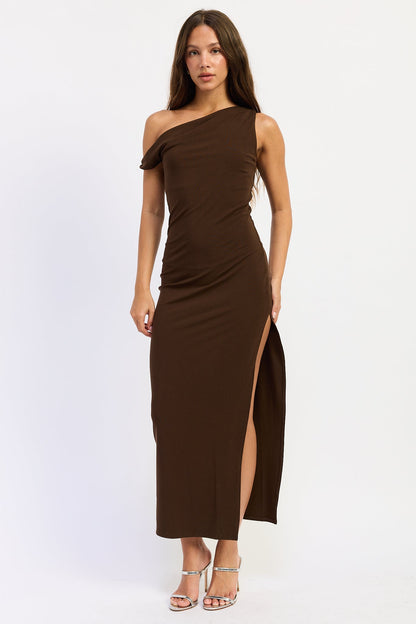 Emory Park Aurora Maxi Dress in Brown view 4 - Aurora Maxi Dress White