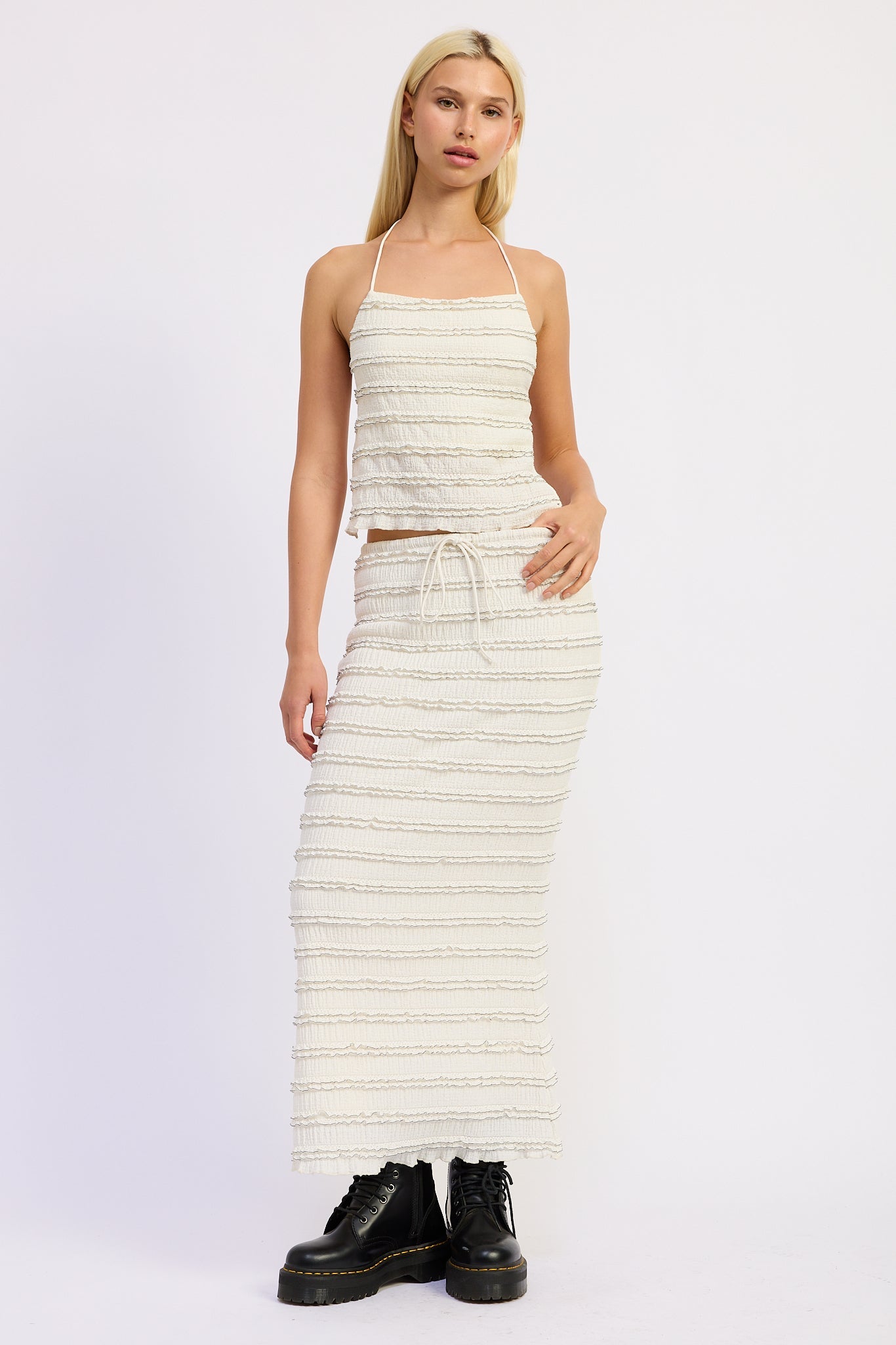 Emory Park Azmira Maxi Skirt in Ivory - Azra Maxi Skirt (dress)