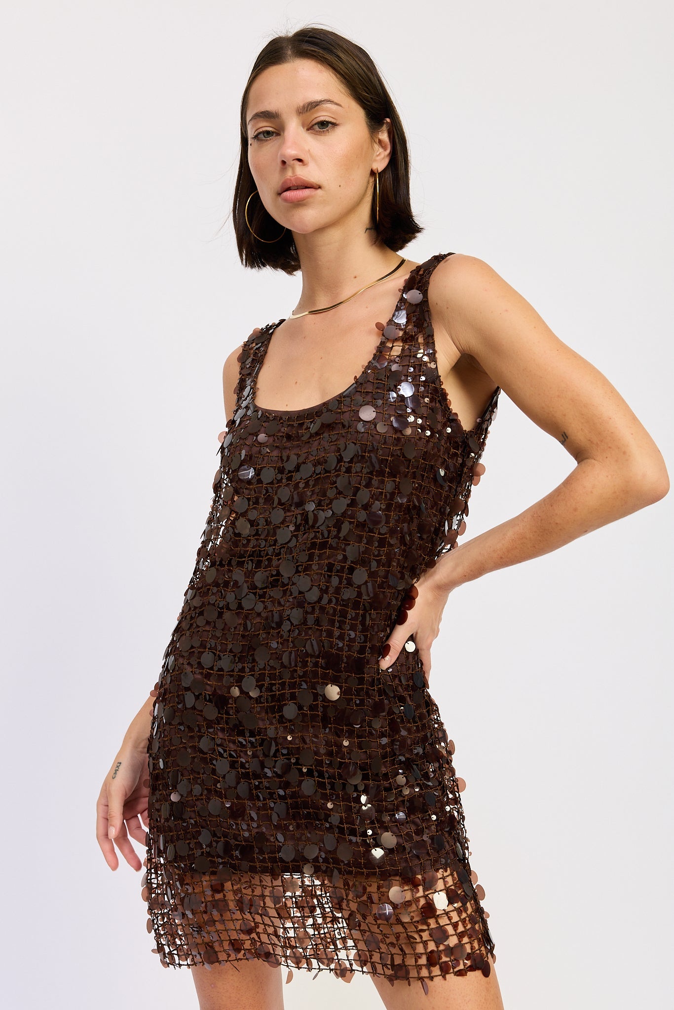Emory Park Bellezza Mini Mesh Dress view 7 - Belleza Mini Dress