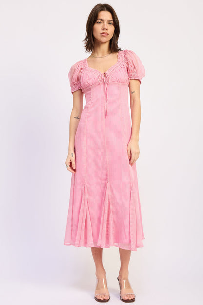 Emory Park Bellis Midi Dress in Pink - Belisario Midi Dress Midnight Blue
