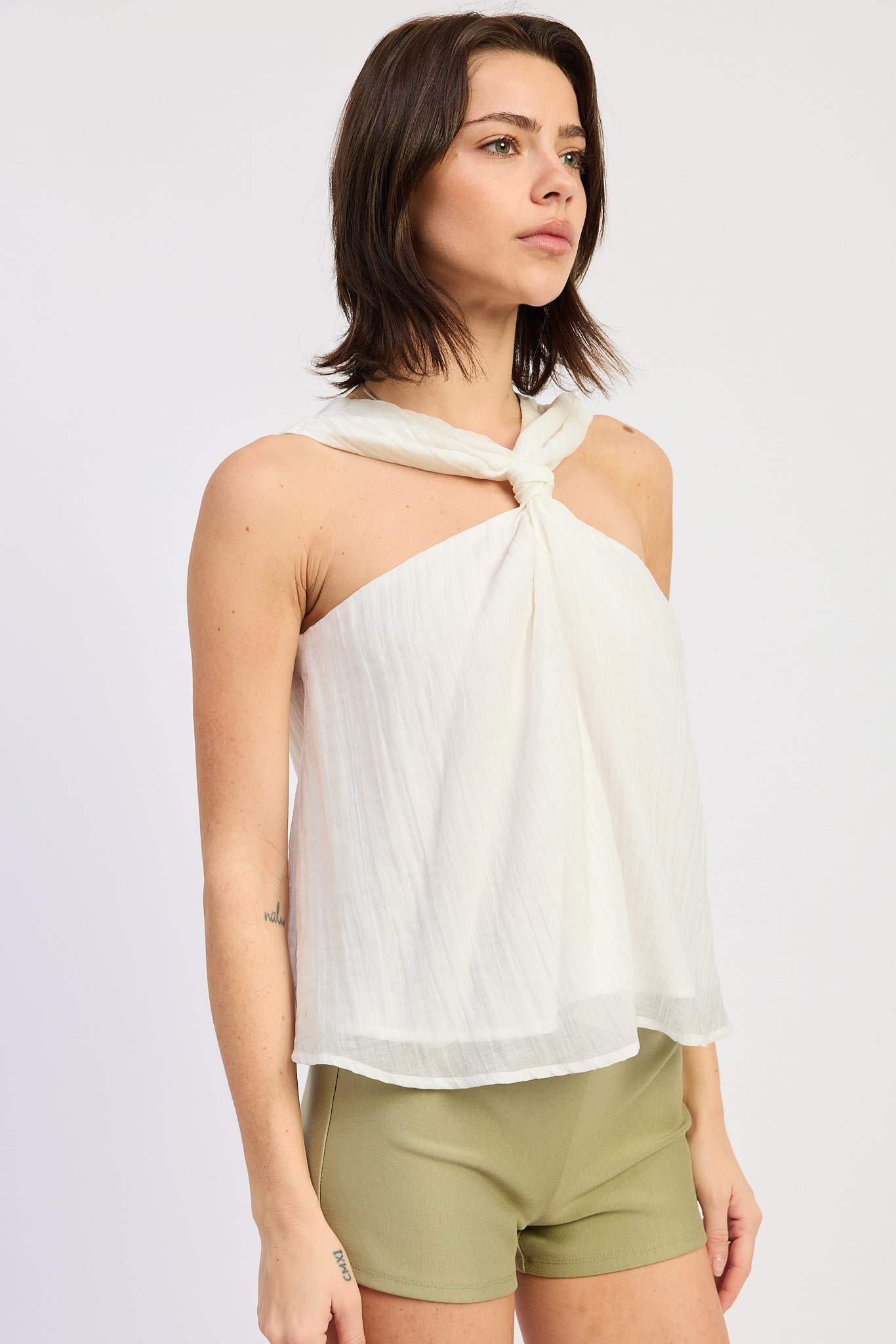 Emory Park Beryl Top in Off-White view 3 - Beryl Topaz
