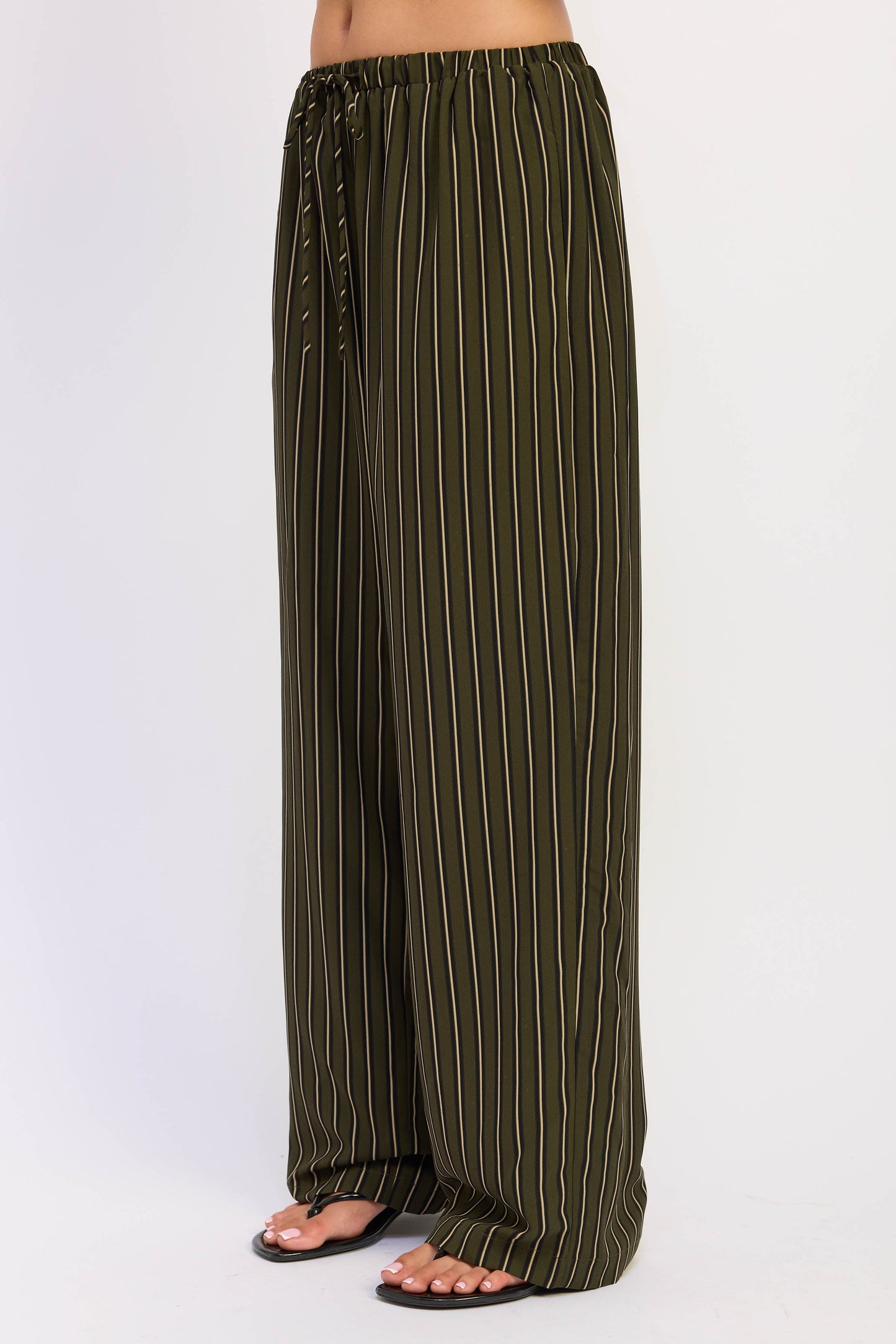 Emory Park Bonnie Pants in Olive Combo view 2 - Bonnie Pants Showpo (bottom)