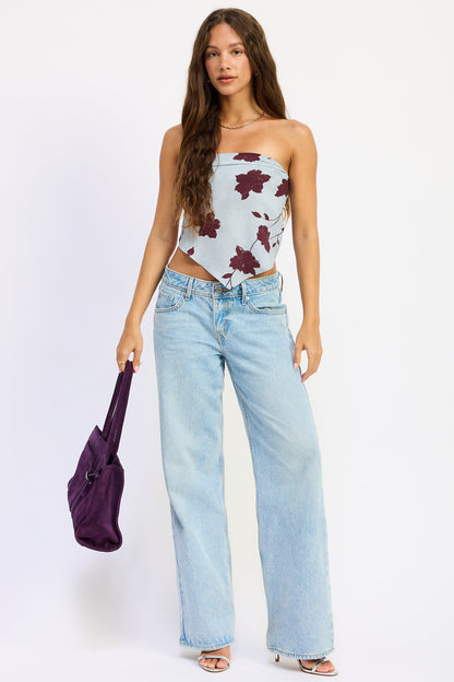 Emory Park Brynn Top in Blue view 4 - Brynn Top Aritzia