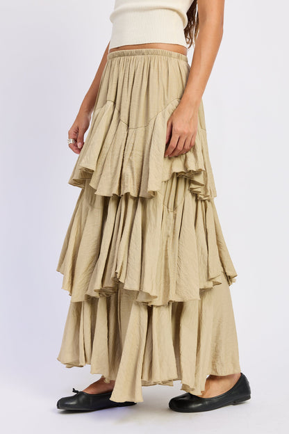 Emory Park Cambria Maxi Skirt in Beige view 5 - Cambria Maxi Dress