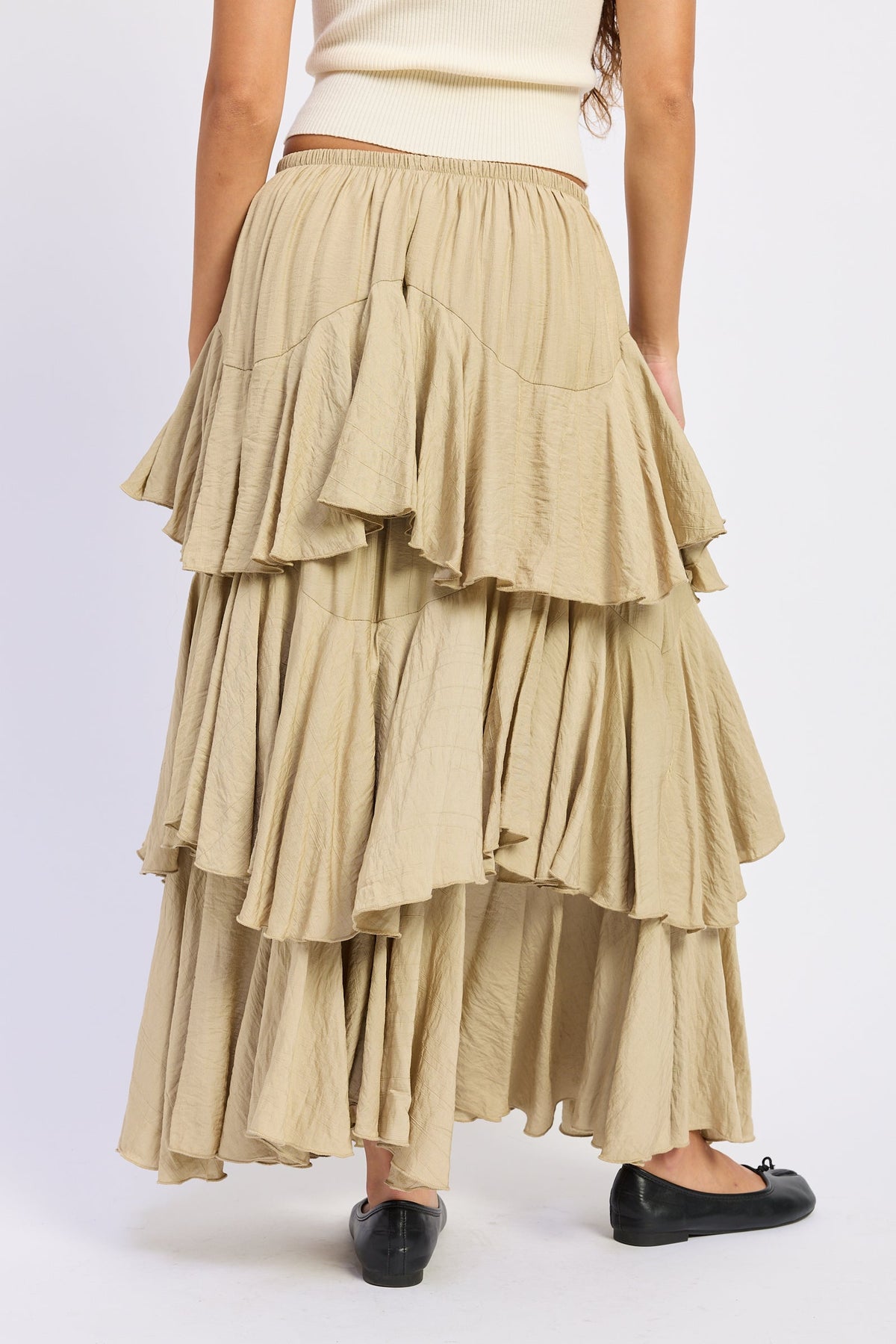 Emory Park Cambria Maxi Skirt in Beige view 6 - Cambria Maxi Dress