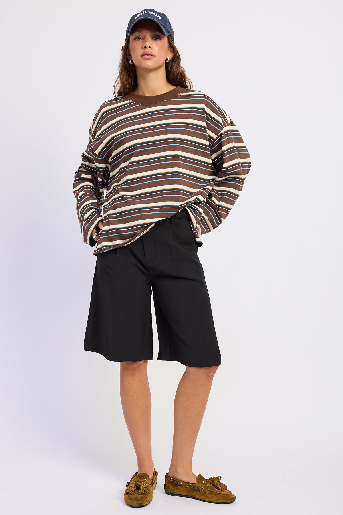Emory Park Capri Shorts in Black - Capri Shorts For Women (bottom)