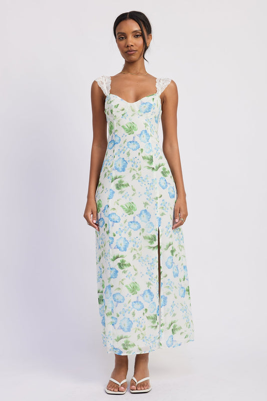 Emory Park Cassia Maxi Dress in Blue Morning Floral