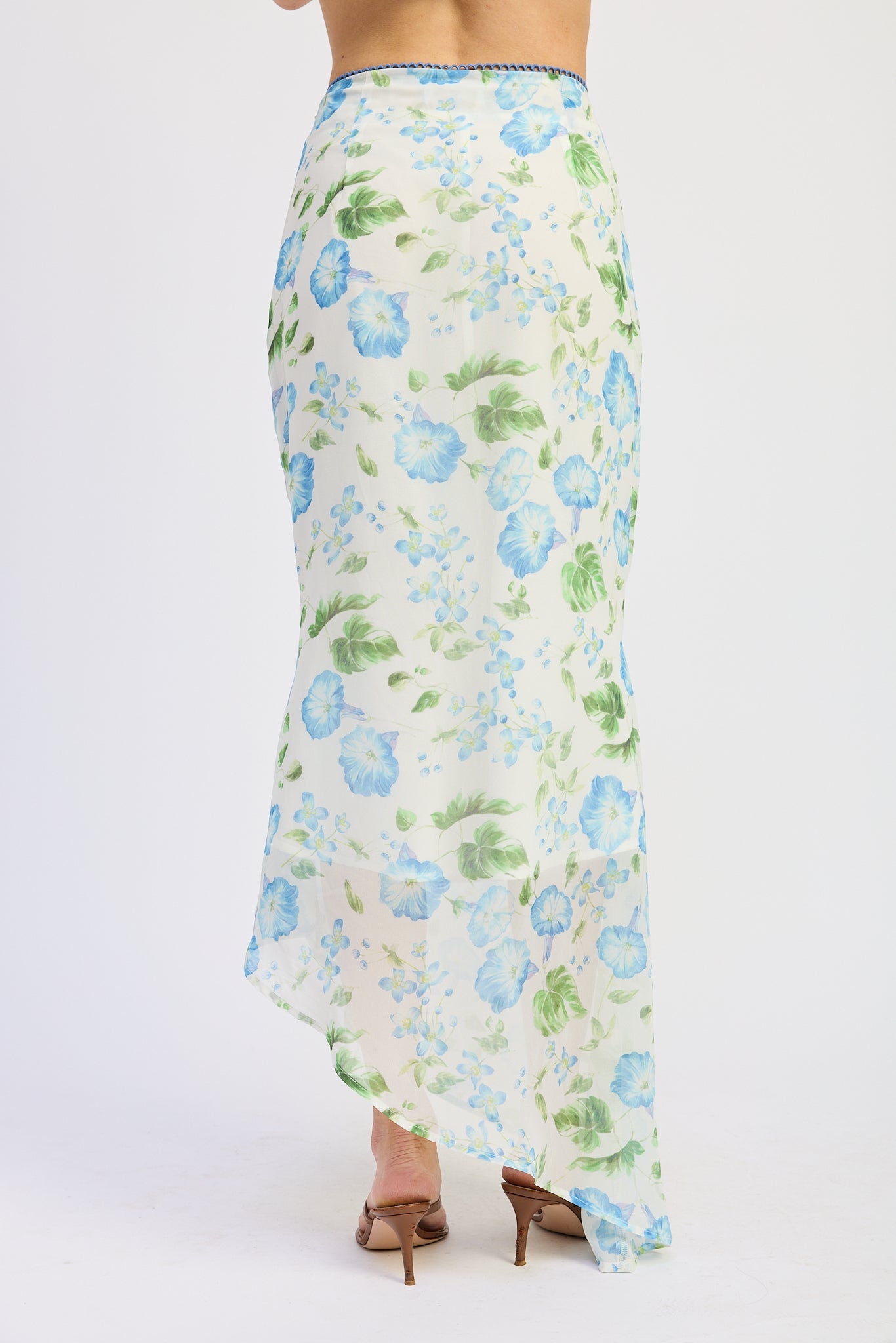 Emory Park Cassia Maxi Skirt in Blue Morning Floral view 3 - Cassia Maxi Dress