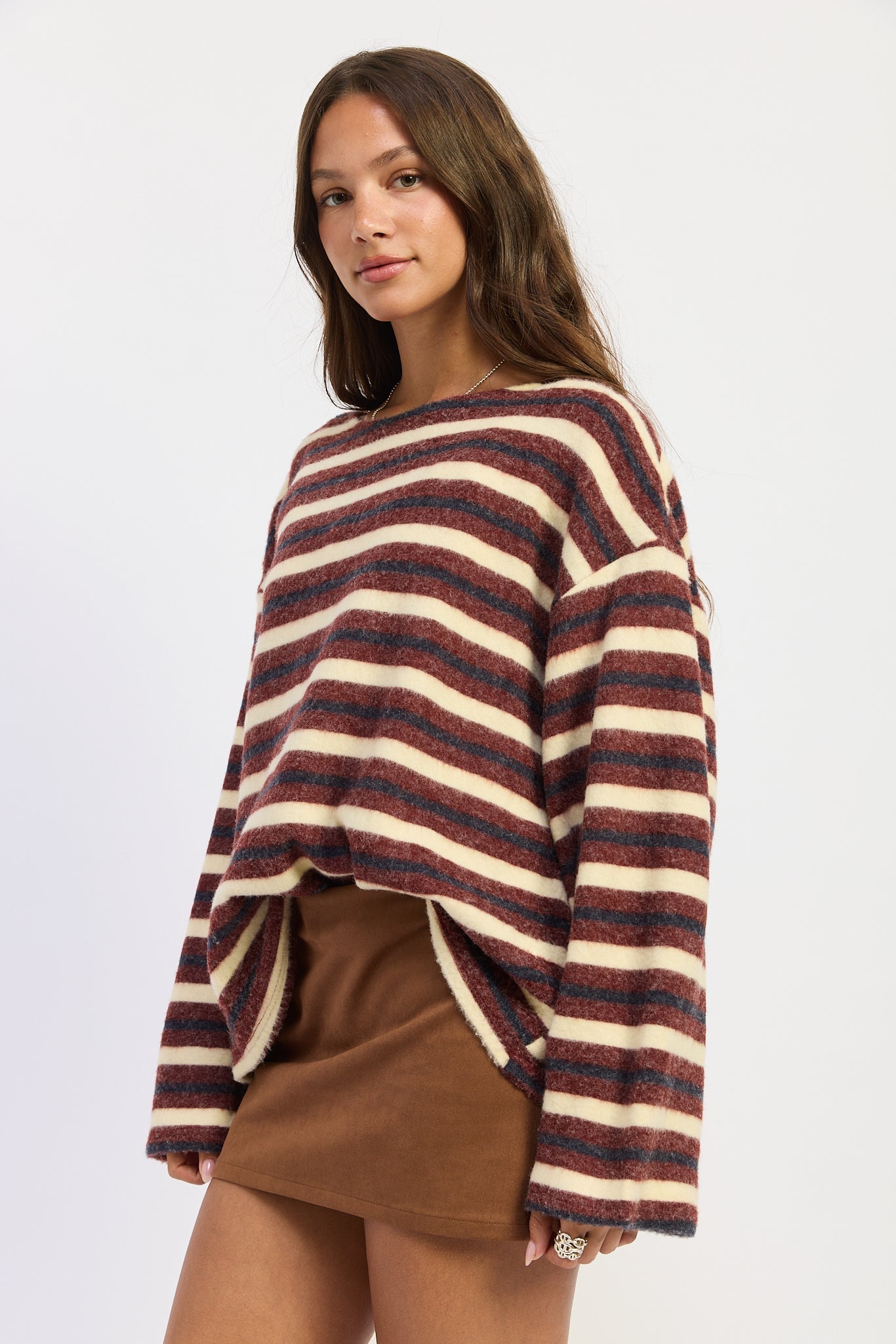 Emory Park Cecily Top in Burgundy Olive view 5 - Cecily Top Handle Bag