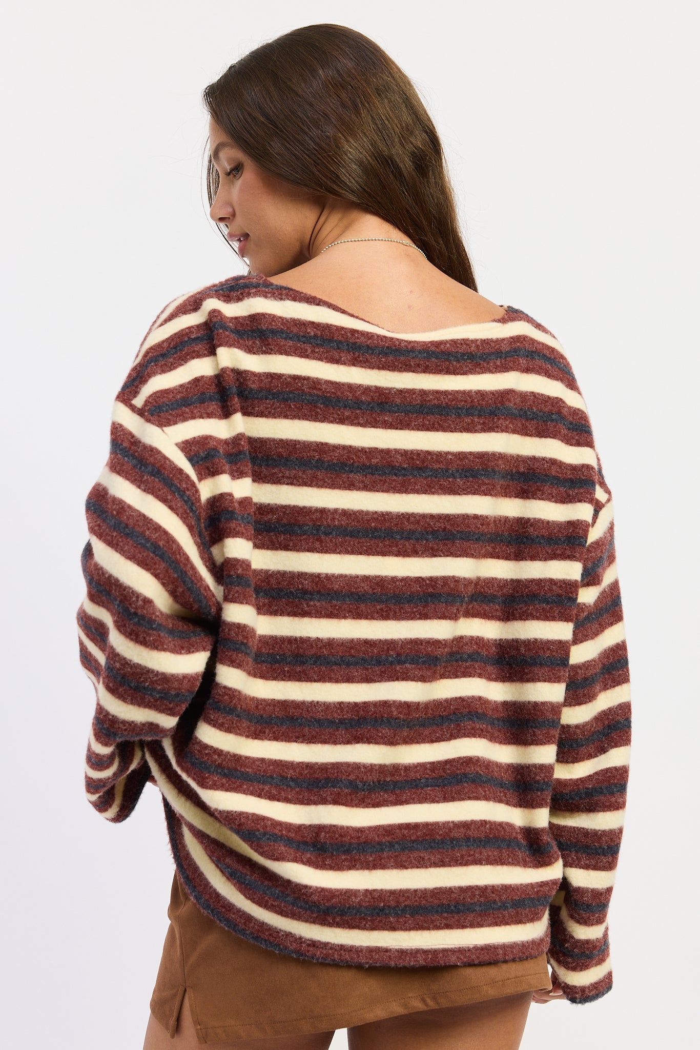 Emory Park Cecily Top in Burgundy Olive view 6 - Cecily Top Handle Bag