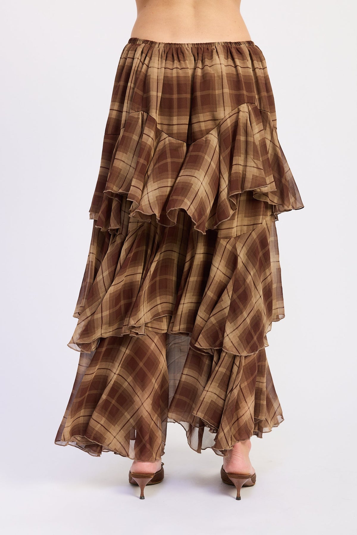 Emory Park Chelsea Maxi Skirt in Brown view 3 - Chelsea Maxi Skirt Set (dress)