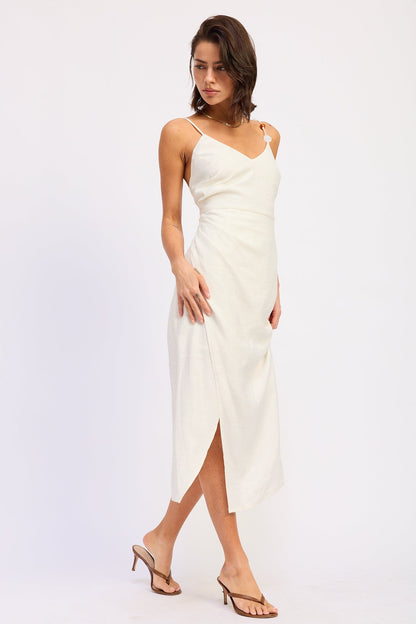 Emory Park Coralie Midi Dress in White view 2 - Rixo Coralie Dress
