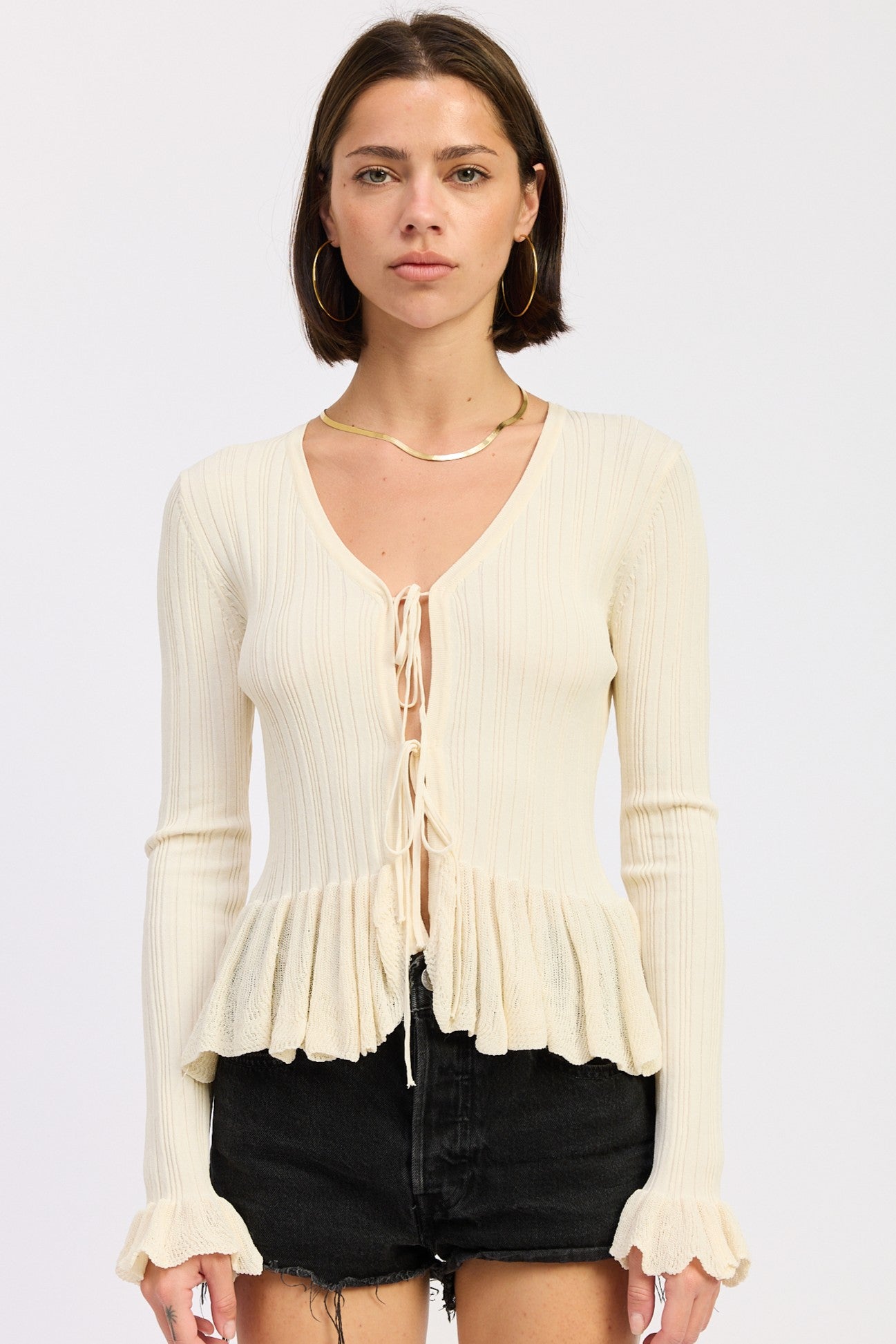 Emory Park Dahlia Top in Ivory - Dahlia Top Free People