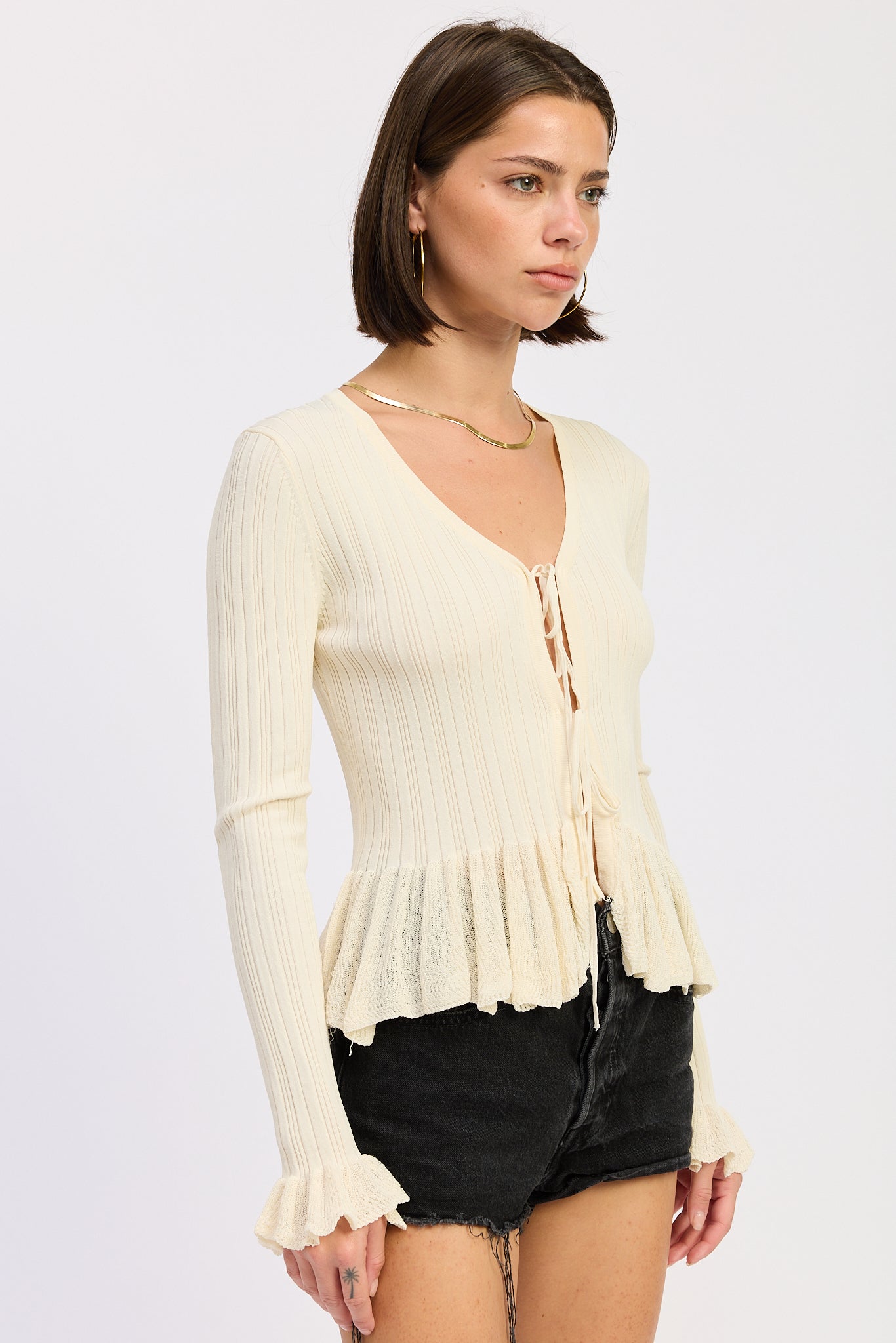 Emory Park Dahlia Top in Ivory view 2 - Dahlia Top Free People