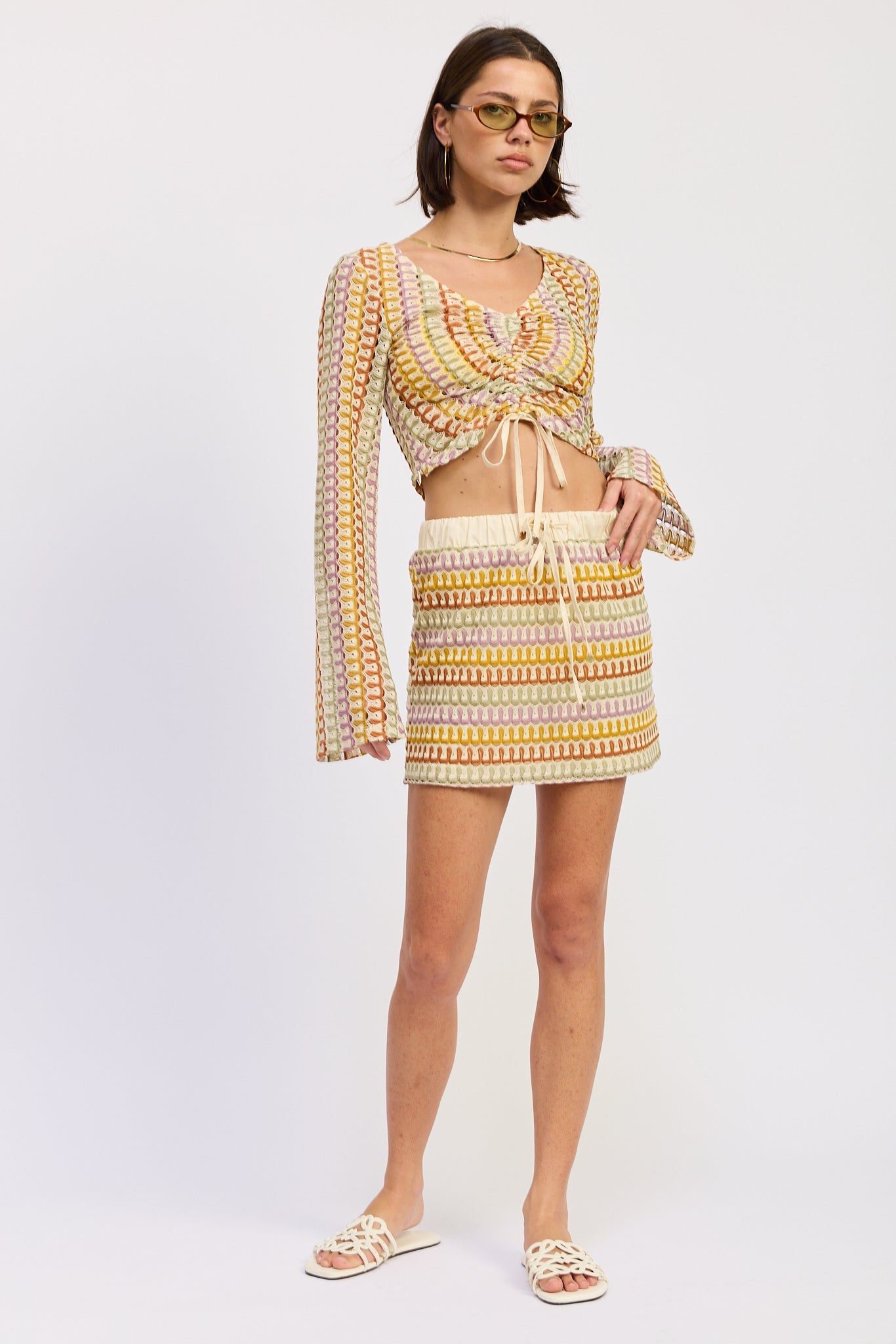 Emory Park Daleyza Mini Skirt in Sage Multi view 2 - Daleyza Dress