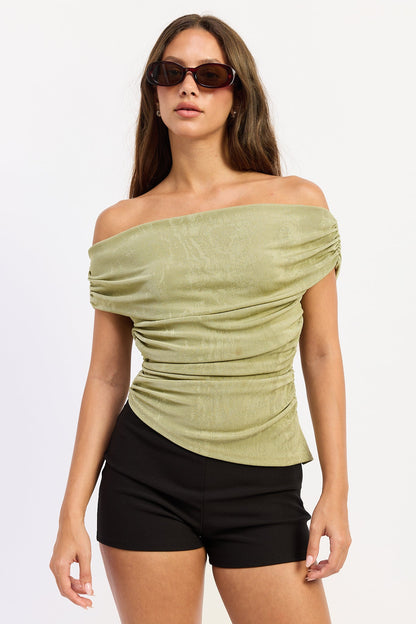 Emory Park Danica Top in Burgundy view 4 - Danica Topalovic