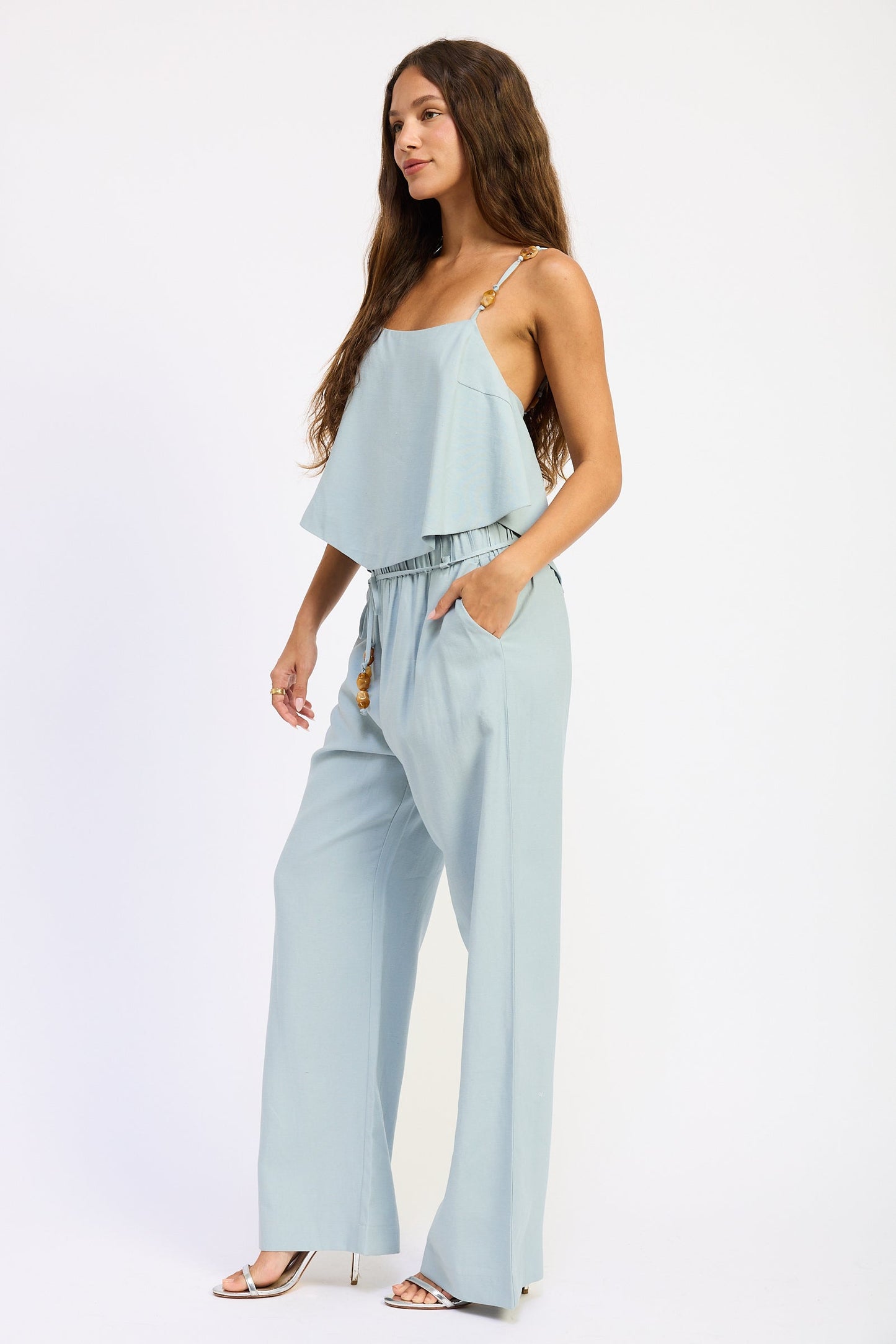 Emory Park Darcy Cami Top in Blue view 2