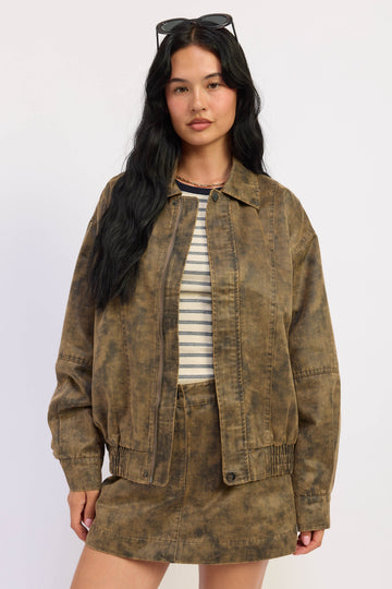 Emory Park Elisa Jacket in Vintage Taupe - Elisa Jacket Isabel Marant (layer)
