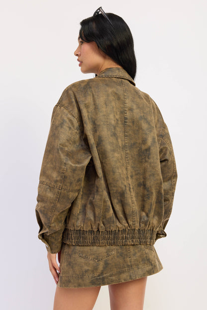 Emory Park Elisa Jacket in Vintage Taupe view 3 - Elisa Jacket Isabel Marant (layer)