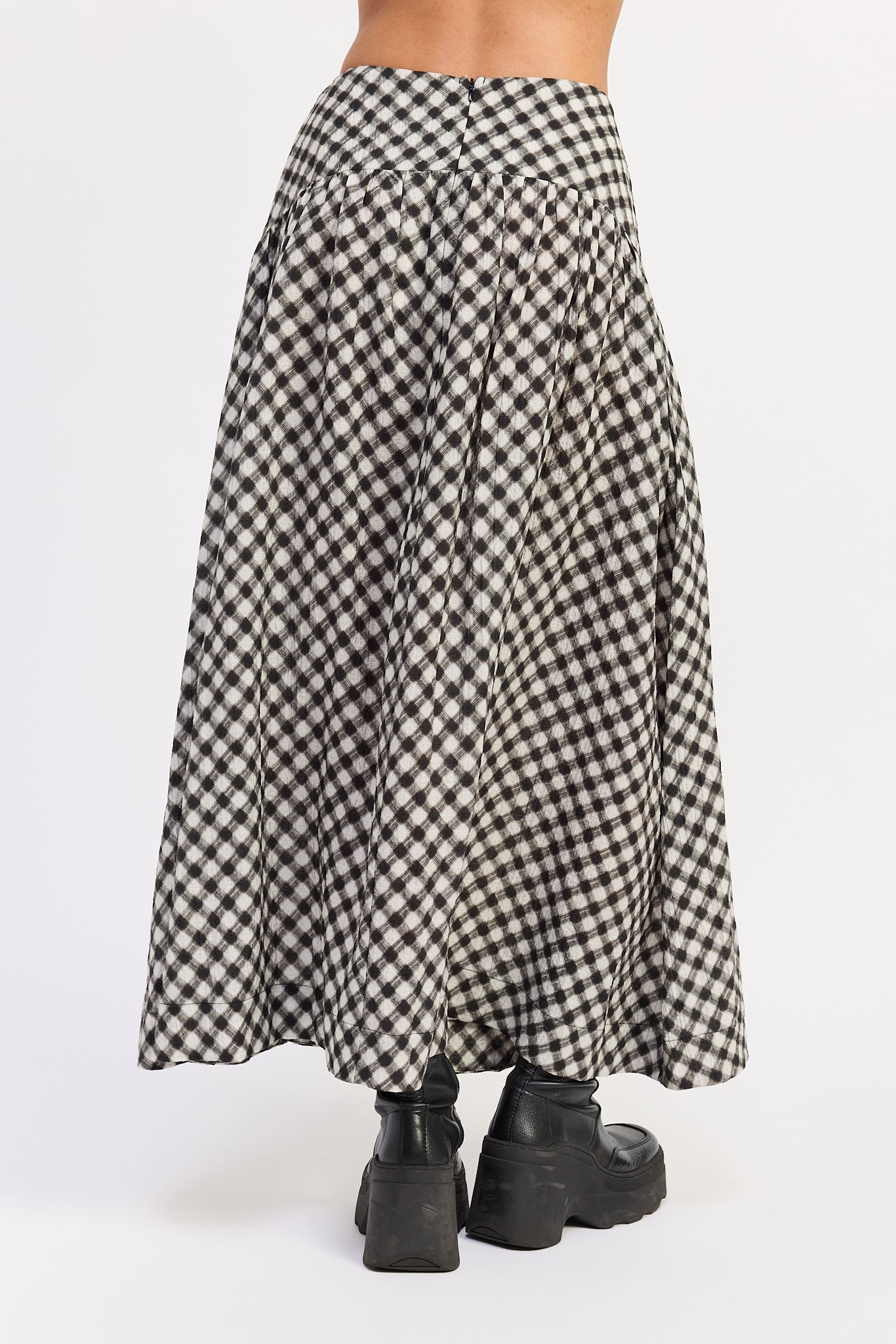Emory Park Eloise Plaid Skirt in Black view 3