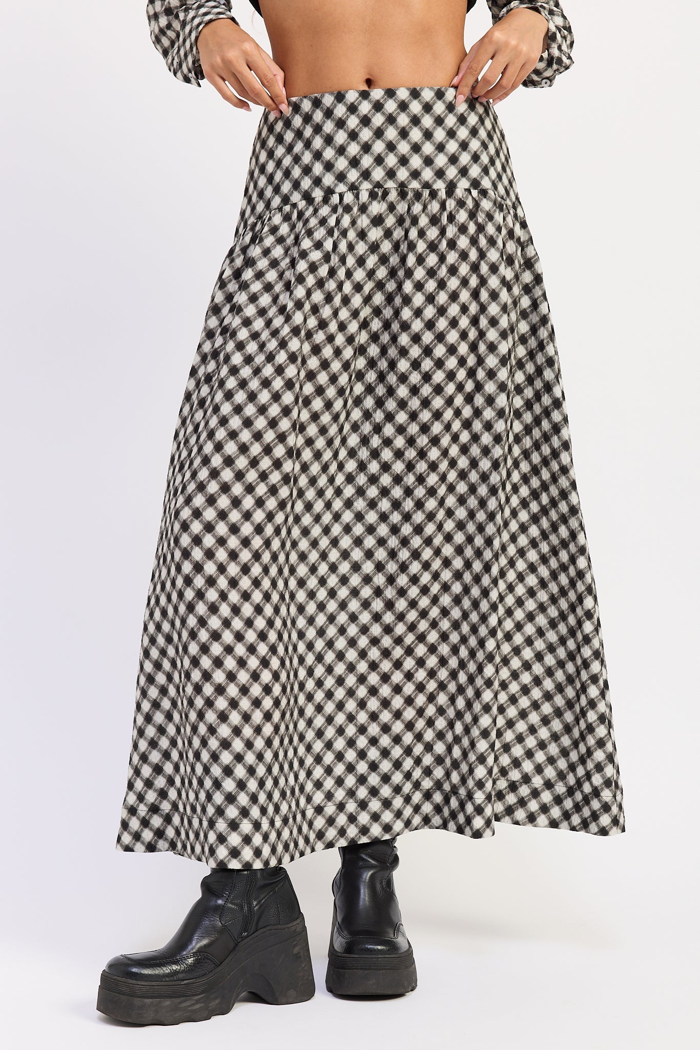 Emory Park Eloise Plaid Skirt in Expresso view 4