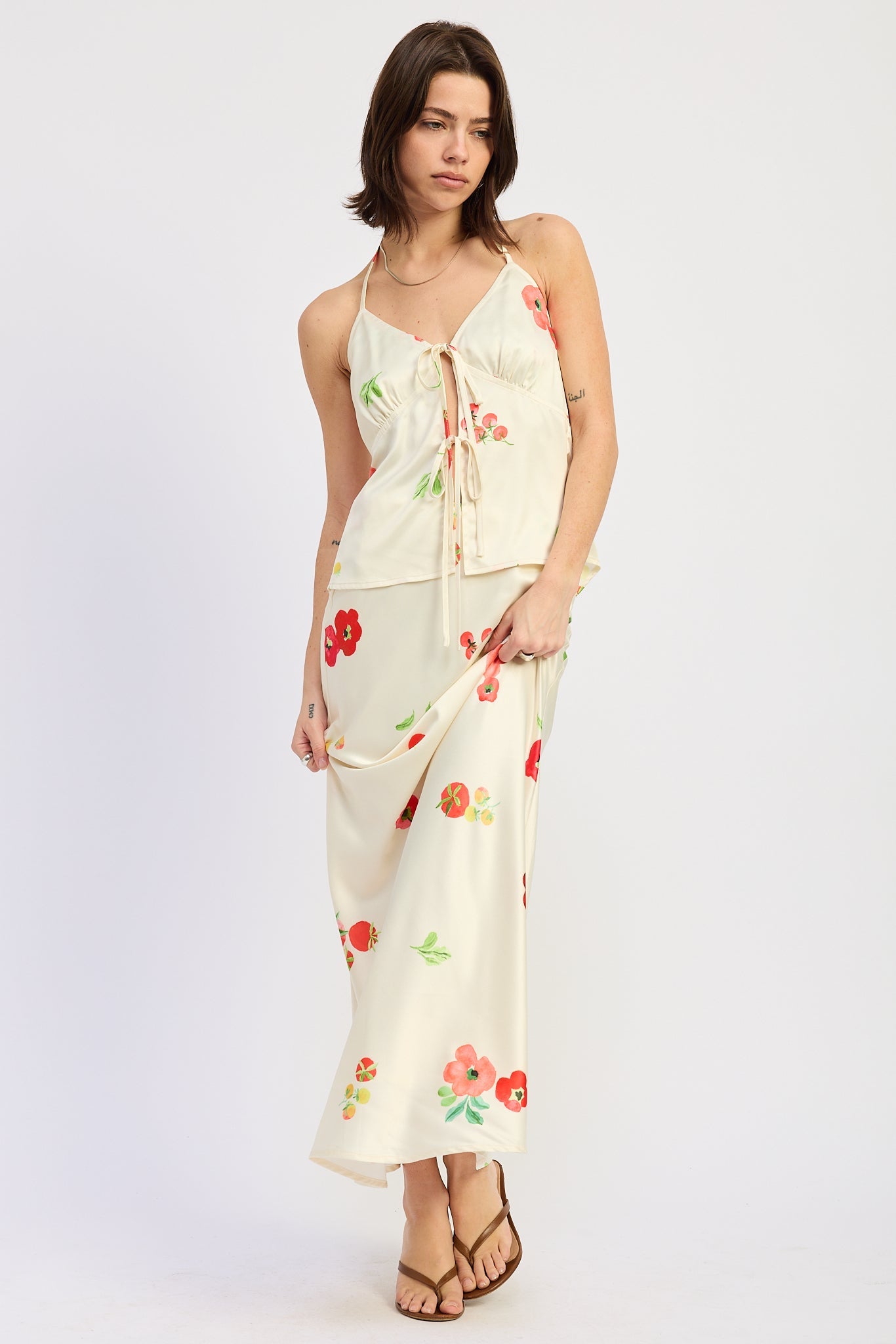Emory Park Emelia Midi Skirt in Ivory Multi - Amelia Midi Skirt (dress)