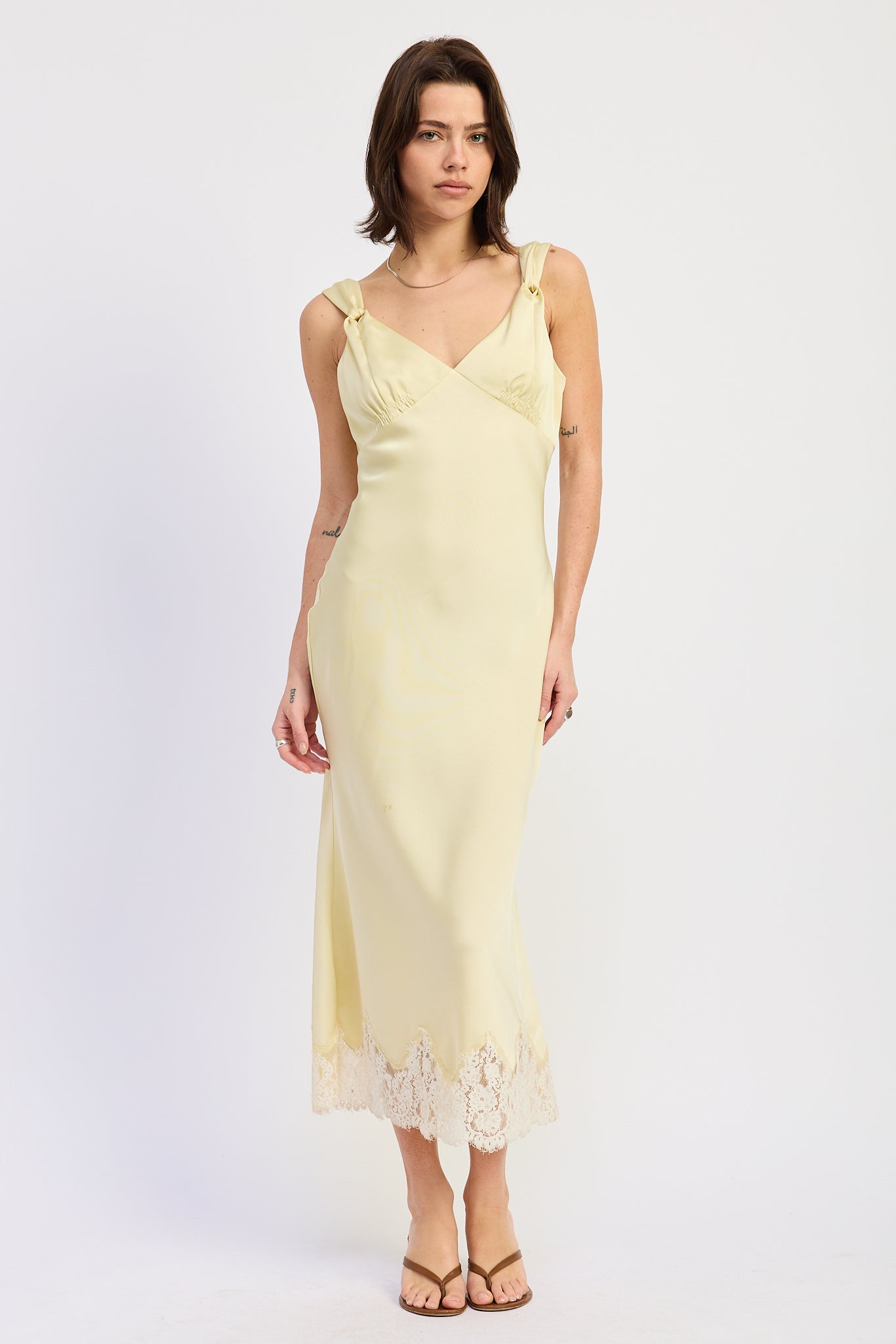 Emory Park Emery Midi Dress in L view 5 - Emery Midi Dress Stone Cold Fox