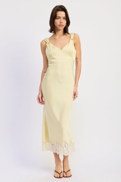 Emory Park Emery Midi Dress in L view 5 - Emery Midi Dress Stone Cold Fox