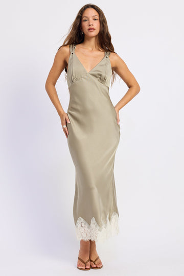Emory Park Emery Midi Dress in S - Emery Midi Dress Stone Cold Fox