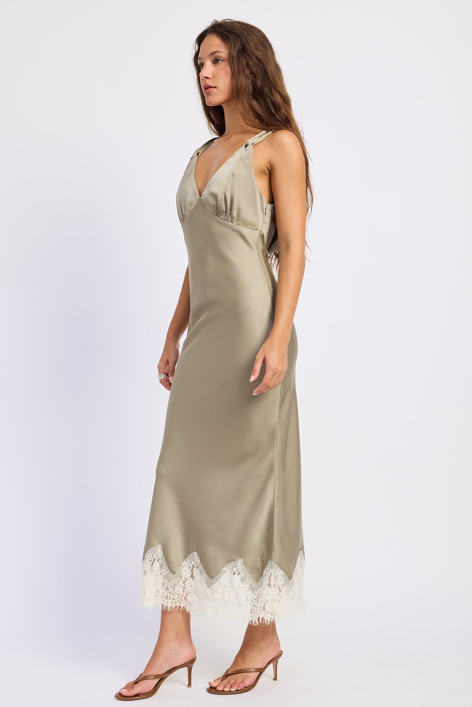 Emory Park Emery Midi Dress in S view 2 - Emery Midi Dress Stone Cold Fox