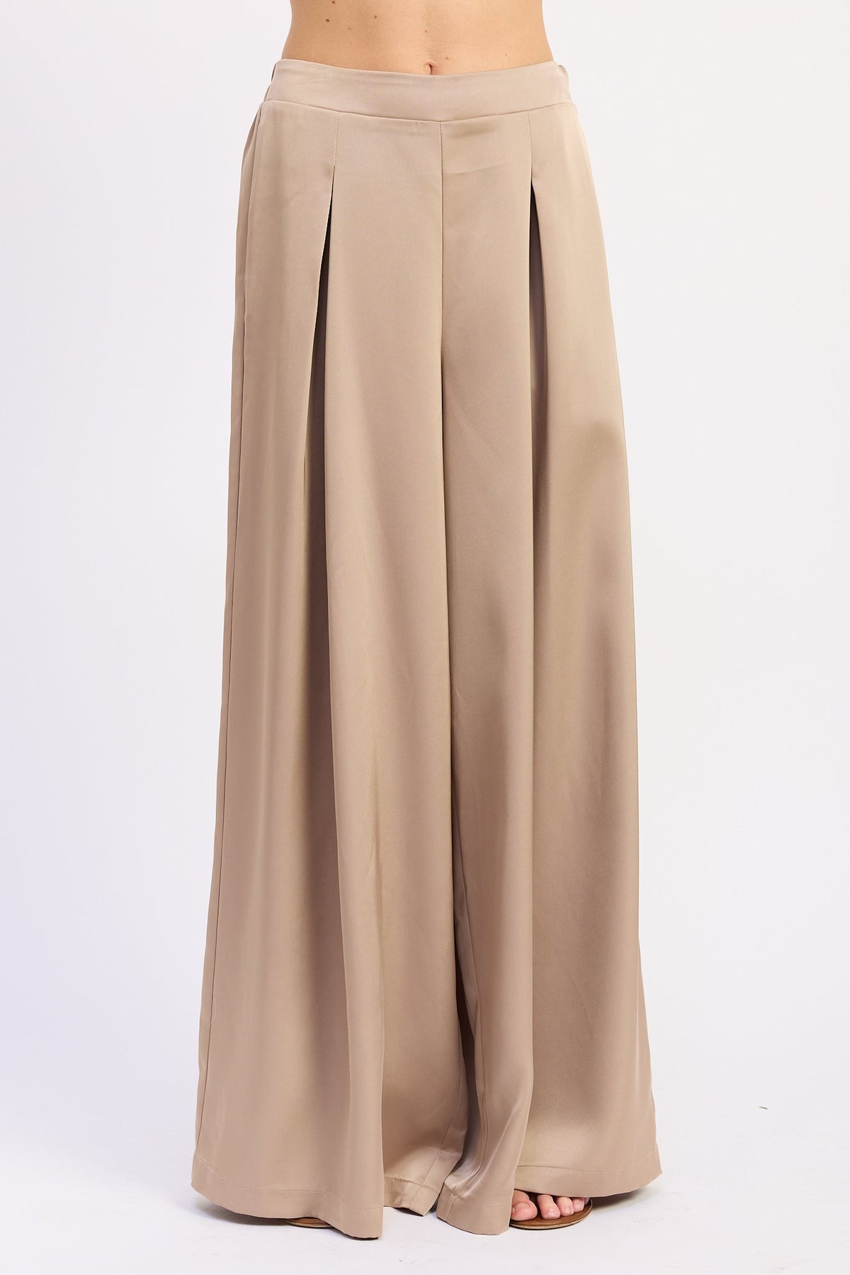Emory Park Emily Satin Pants view 4 (bottom)