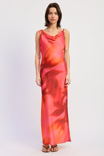 Emory Park Esmeray Maxi Dress in Magenta Red