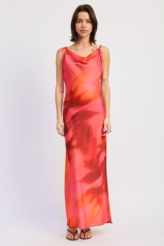 Emory Park Esmeray Maxi Dress in Magenta Red