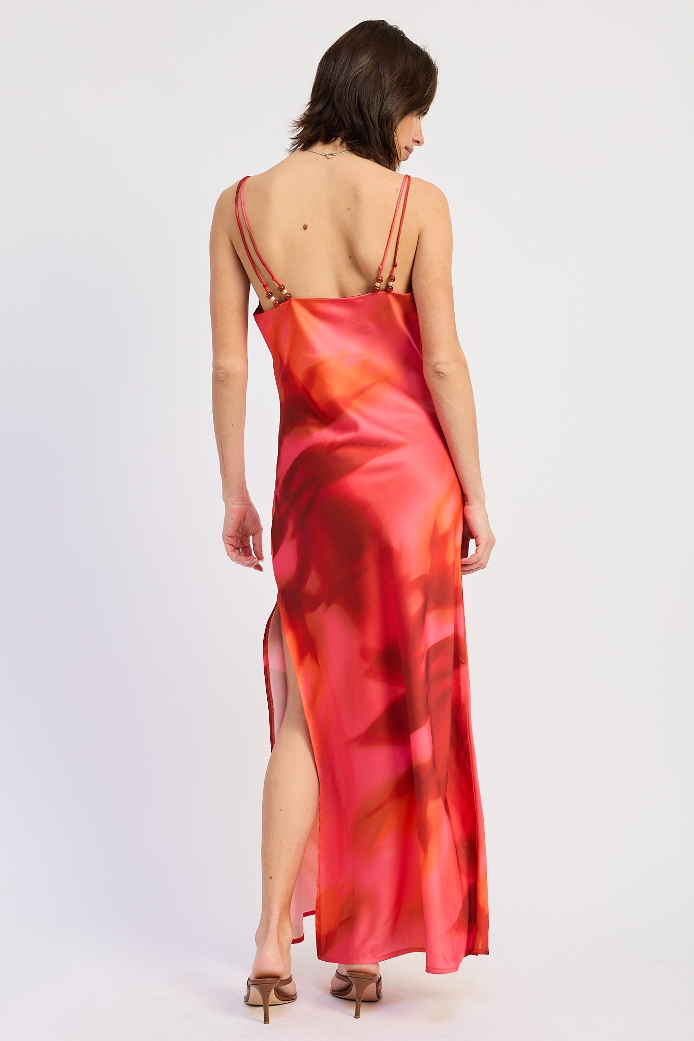 Emory Park Esmeray Maxi Dress in Magenta Red view 3