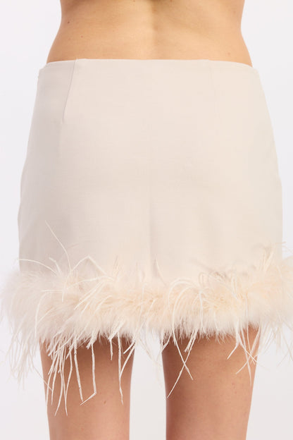 Emory Park Eviana Skirt in Champagne view 3 - Evianna Denim Maxi Skirt (dress)