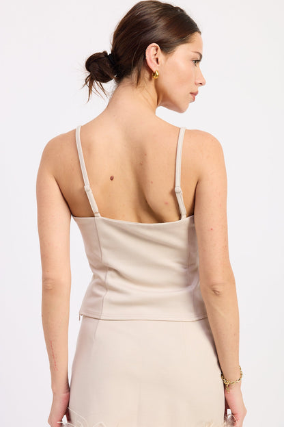 Emory Park Eviana Top in Champagne view 3 - Evianna Top