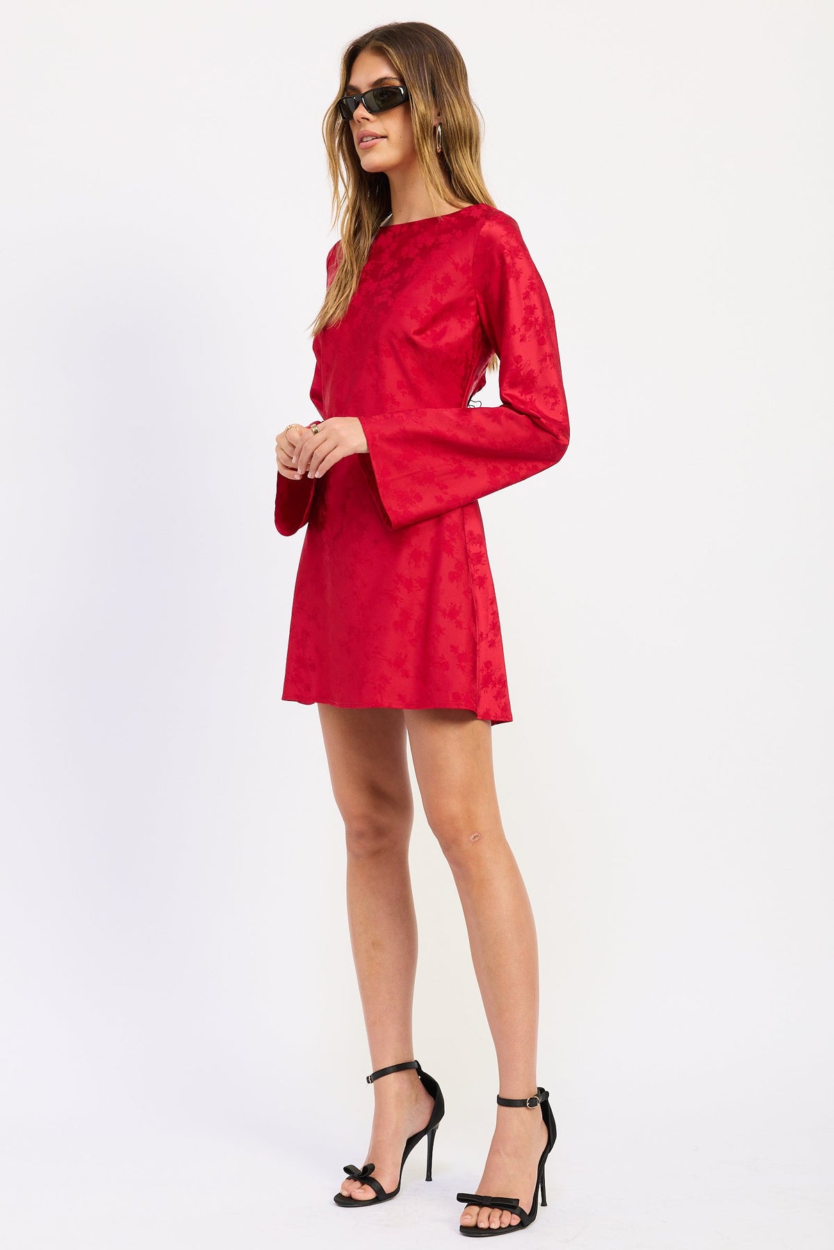 Emory Park Faelina Mini Dress in Red view 3 - What Is A Mini Dress