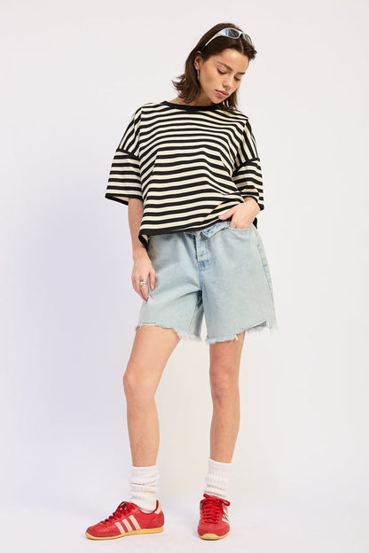 Emory Park Fenella Top in Navy Ivory view 4