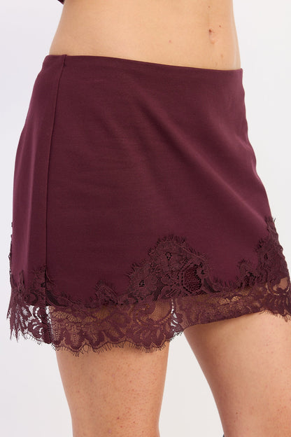 Emory Park Galia Mini Skirt in Maroon view 6 - Galia Mini Dress