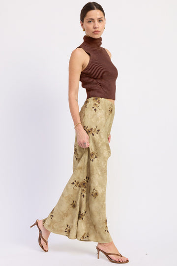 Emory Park Ginevra Maxi Skirt in Light Olive view 2 - Ginevra Maxi Dress